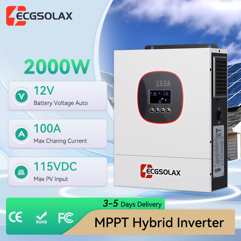 Grid Tie Inverter Limiter 2000W - ECGSOLAX 2000W 12V, bộ biến tần