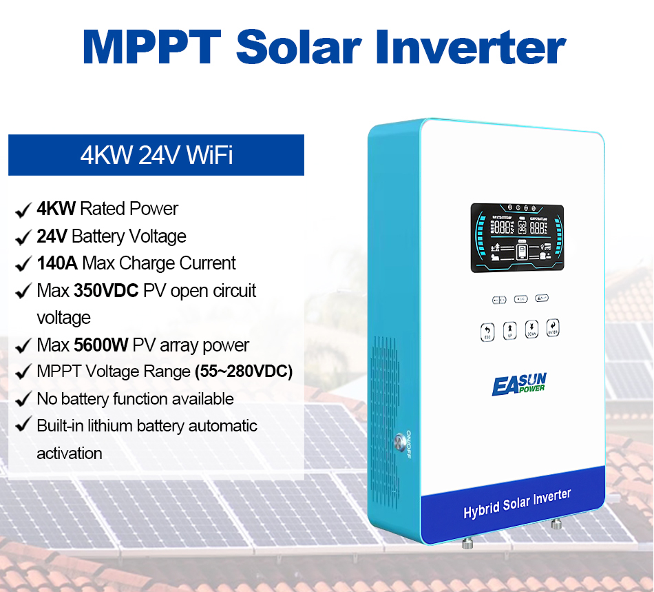 EASUN POWER 4KW 120V Off Grid  - đánh giá và giá Grid Tie Inverter Limiter 2000W