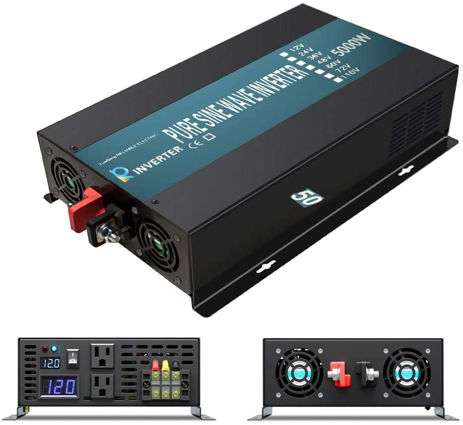 Bộ biến tần sóng sin chuẩn 500 - đánh giá và giá Pure Sine Wave Inverter 5000W 48V 220V