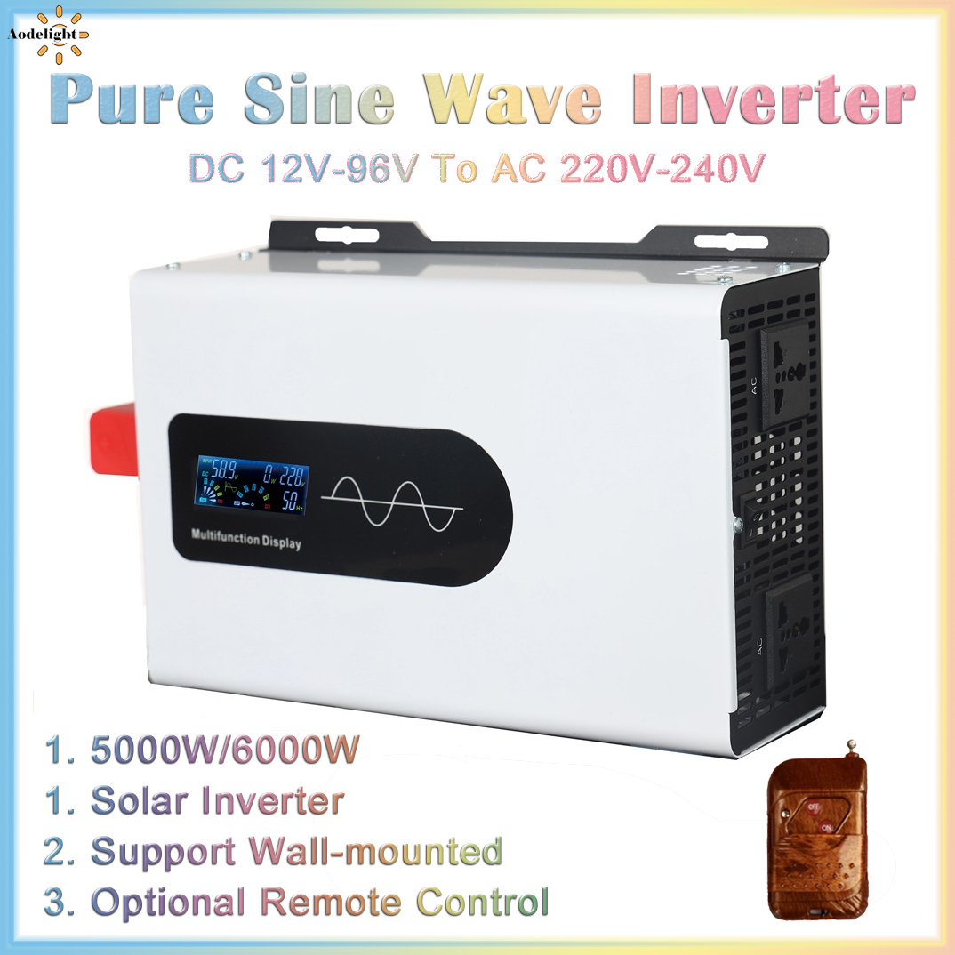 Bộ biến tần sóng sin chuẩn 12V - đánh giá và giá Off Grid Solar Inverter 48V 6000W