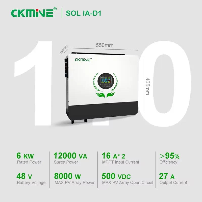 Hot Sale Wholesale Dual MPPT S - đánh giá và giá Off Grid Solar Inverter 48V 6000W
