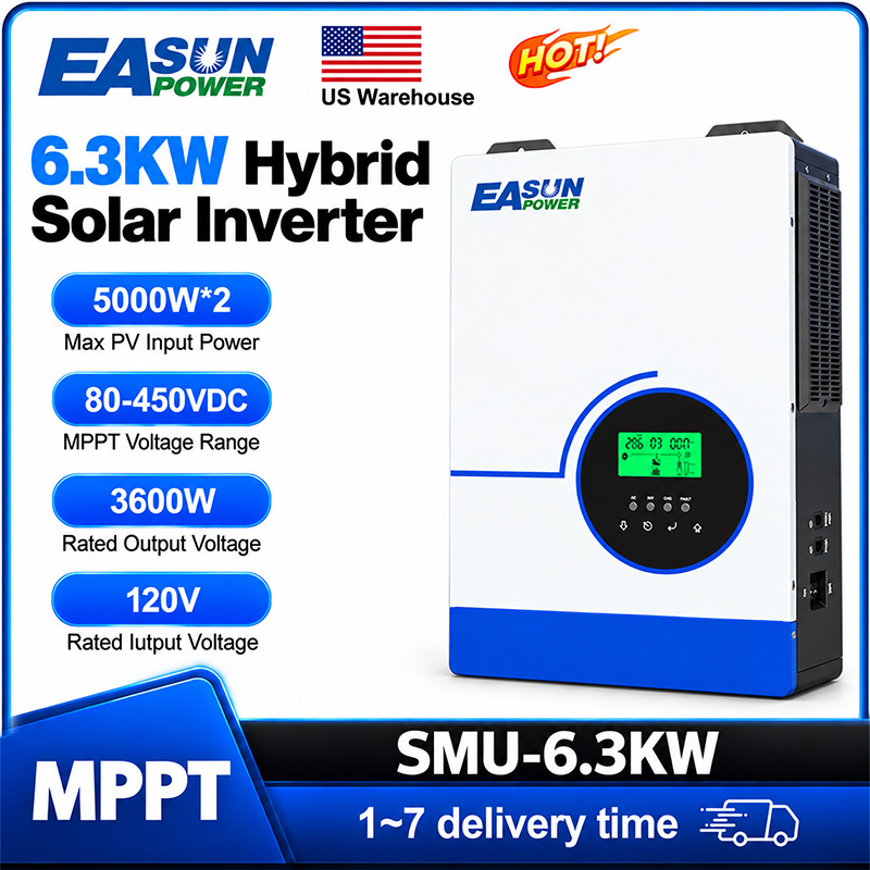 EASUN POWER 6300W Hybrid Solar - đánh giá và giá Grid Tie Inverter Limiter 2000W