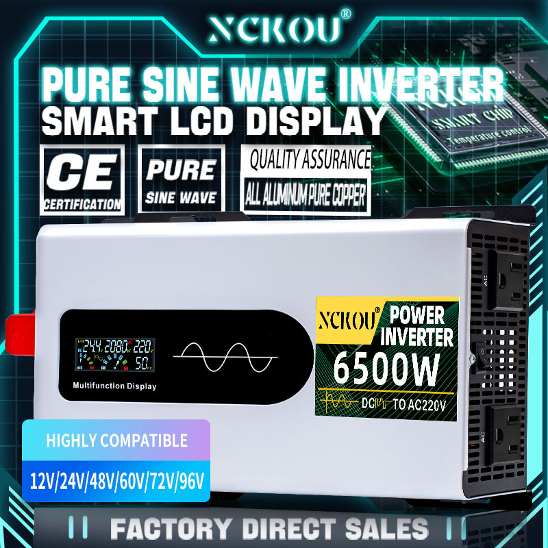 Bộ biến tần 12V 24V 48V 72V sa - đánh giá và giá Pure Sine Wave Inverter 5000W 48V 220V